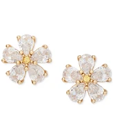 Kate Spade New York Bursting Blooms Gold-Tone Crystal Stud Earrings