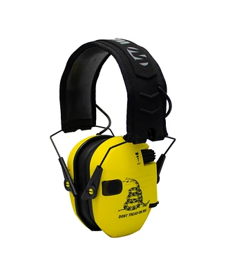 Walker's Razor Slim Electronic Hearing Protection Muff, Don't Tread On Me Yellow