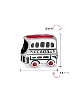 Bling Jewelry London Double Decker Bus Charm Bead Sterling Silver for European Bracelet