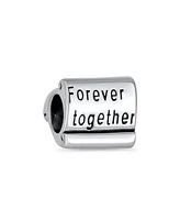 Bling Jewelry Love Family Couples Mantra Charm Bead Sterling Silver for European Bracelet