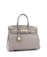 Pre-Owned HERMES Birkin Handbag Togo with Gold Hardware