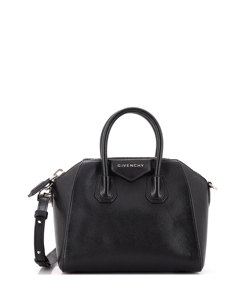 Pre-Owned Givenchy Mini Antigona Bag Leather