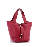 Pre-Owned HERMES Pm Picotin Lock Bag Clemence