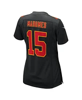 Nike Women's Patrick Mahomes Carbon Black Kansas City Chiefs Super Bowl Lix Fashion Game Jersey