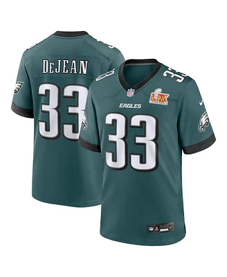 Nike Men's Cooper DeJean Midnight Green Philadelphia Eagles Super Bowl Lix Game Player Jersey