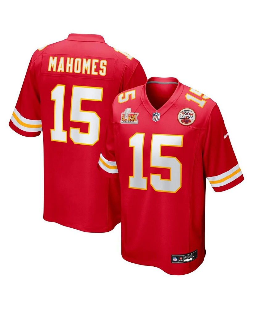 Nike Men's Patrick Mahomes Red Kansas City Chiefs Super Bowl Lix Game Jersey