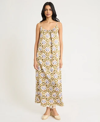 The Good Journey Women's Printed Racerback Maxi Dress