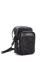 Pre-Owned Versace Small Athena Crossbody Bag Barocco Jacquard with Leather