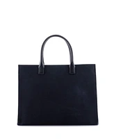 Pre-Owned Versace Large La Medusa Tote Embossed Canvas