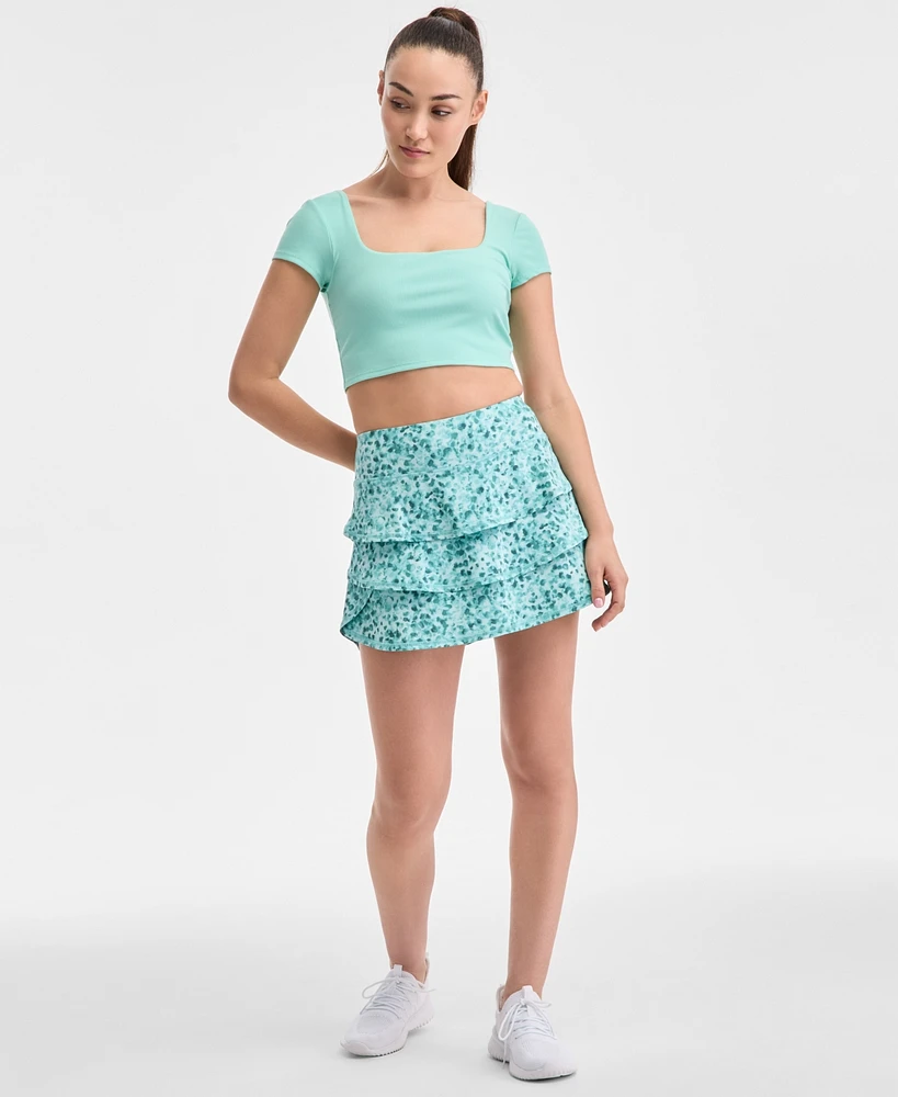 Id Ideology Women's Soft Paw Flounce Skort, Exclusively at Macy's