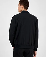 Alfani Men's Modern Puckered Zip-Front Bomber Jacket, Exclusively at Macy's