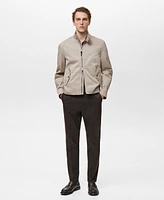 Mango Men's Water-Repellent Cotton Jacket