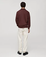 Mango Men's Regular-Fit Cotton Sweatshirt