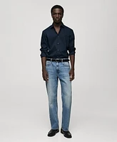 Mango Men's Regular-Fit Stretch Cotton Shirt