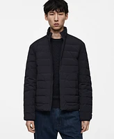 Mango Men's Down And Feather Quilted Jacket