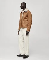 Mango Men's Double-Faced Sheepskin Jacket