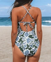 Women's Sundown Serenade Floral One-Piece Swimsuit