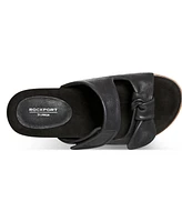 Rockport Women's Zova Open Toe Casual Flat Sandals