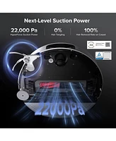 Roborock Saros 10 Robot Vacuum and Mop, 3.14 inches Ultra Thin Design, Auto Mop Detachment, 0% Hair Tangling, 22,000 Pa Suction Power and 10-in-1 Dock