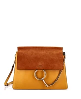 Pre-Owned Chloe Medium Faye Shoulder Bag Leather