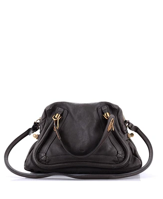 Pre-Owned Chloe Medium Paraty Top Handle Bag Leather