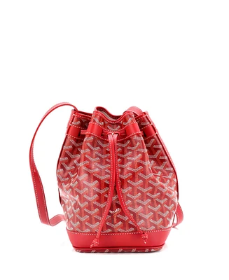 Pre-Owned Goyard Pm Petit Flot Bucket Bag Coated Canvas
