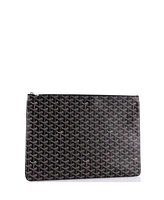 Pre-Owned Goyard Gm Senat Zip Pouch Coated Canvas