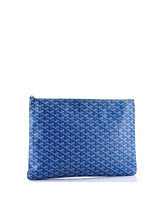Pre-Owned Goyard Gm Senat Zip Pouch Coated Canvas