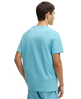 Boss by Hugo Men's Cotton Contrast Logo Relaxed-Fit T-Shirt