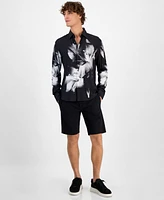 Hugo by Boss Men's Ermo Slim-Fit Floral Check Button-Down Shirt