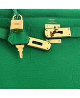 Pre-Owned HERMES Kelly 28 Handbag Togo with Gold Hardware