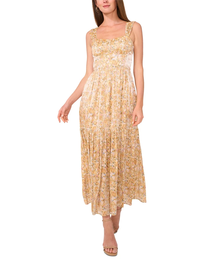 Parker Women's The Adrina Floral-Print Smocked-Back Dress