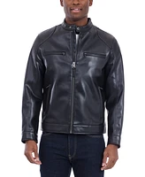 Michael Kors Men's Faux Leather Moto Jacket