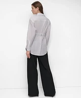 Dkny Women's Cotton Belted Shirt