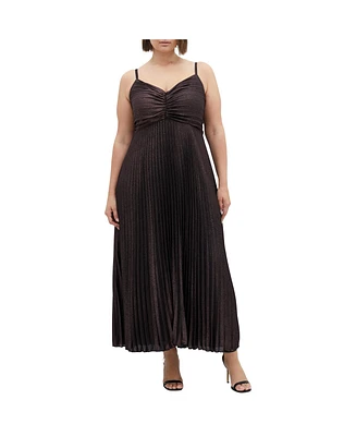 City Chic Plus Ariana Sparkle Maxi Dress