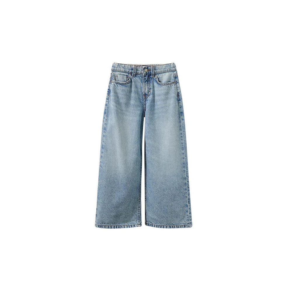 Cotton On Girls Little/Big Super Wide Leg Denim Jean