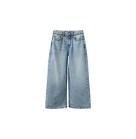 Cotton On Girls Little/Big Super Wide Leg Denim Jean