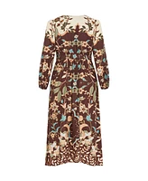 Plus Florence Placement Maxi Dress