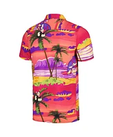 Reason Men's and Women's Pink Popeye Sunset Button-Up Shirt