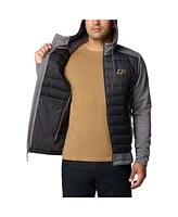 Columbia Men's Charcoal/Gray Purdue Boilermakers Out-Shield Hybrid Full-Zip Hoodie Jacket