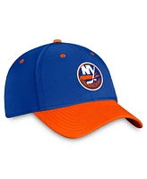 Fanatics Men's Royal/Orange New York Islanders Authentic Pro Rink Two-Tone Flex Hat