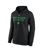 Fanatics Women's Black Dallas Stars Authentic Pro Core Primary Fleece Pullover Hoodie