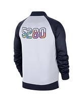 Nike Men's White Denver Nuggets 2024/25 City Edition Authentic Showtime Performance Full-Zip Jacket