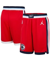 Jordan Men's Red La Clippers 2024/25 Statement Edition Swingman Performance Shorts