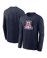 Nike Men's Navy Arizona Wildcats Primary Logo Long Sleeve T-Shirt