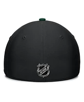 Fanatics Men's Black/Green Minnesota Wild Authentic Pro Rink Flex Hat