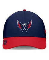 Fanatics Men's Navy/Red Washington Capitals Authentic Pro Rink Flex Hat