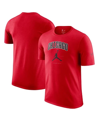 Jordan Men's and Women's Red Chicago Bulls Essential Cities T-Shirt