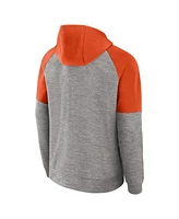 Nike Men's Heather Gray Clemson Tigers Fitness Raglan Performance Full-Zip Hoodie