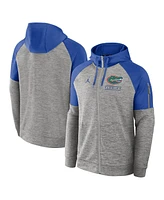 Jordan Men's Heather Gray Florida Gators Fitness Raglan Performance Full-Zip Hoodie